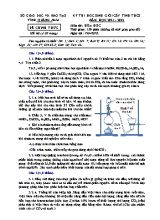 Kỳ thi học sinh giỏi cấp tỉnh THCS môn Hóa học - Năm học 2021-2022 - Sở GD&ĐT Quảng Nam (Có hướng dẫn chấm)